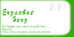 erzsebet herz business card